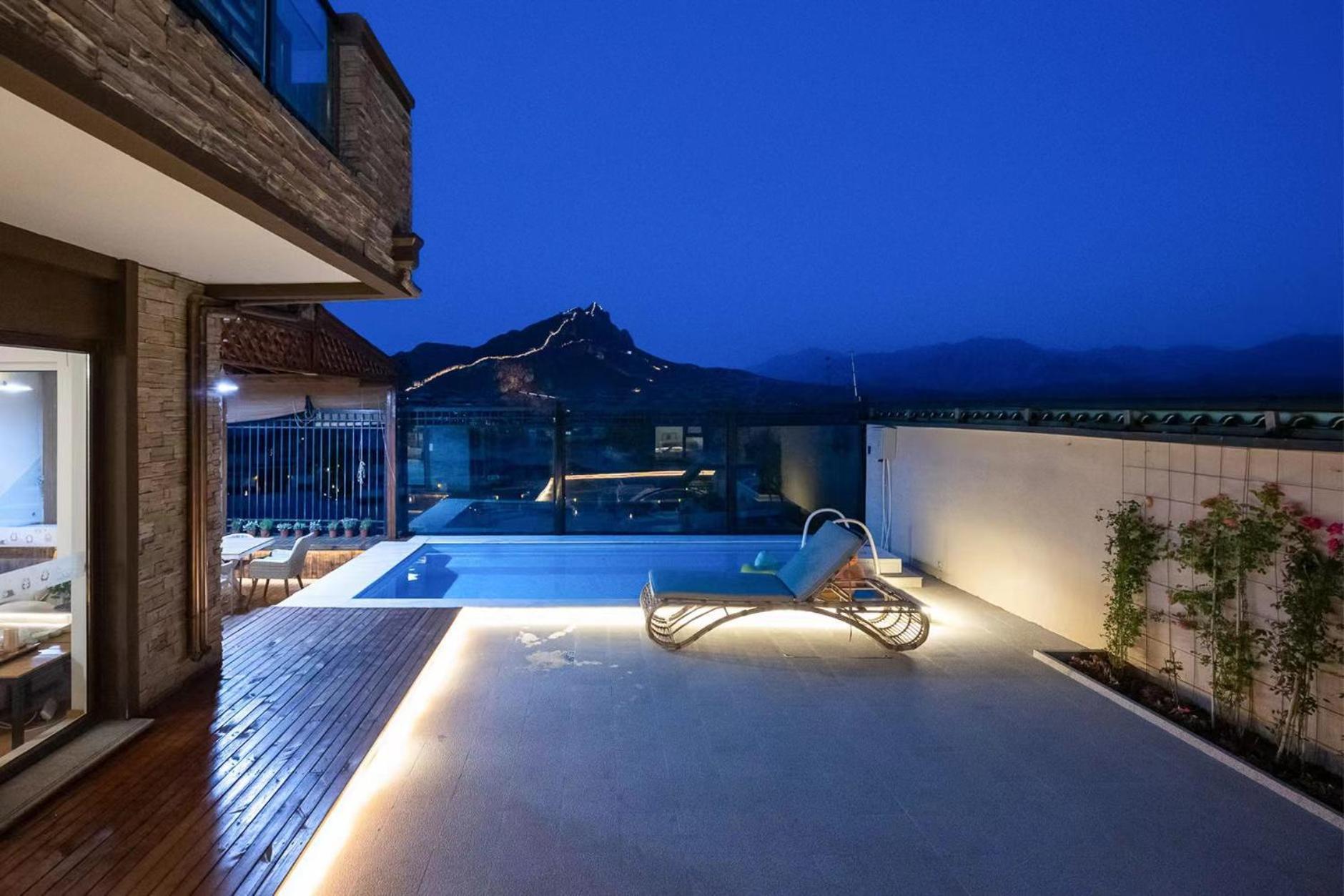 Gubei Water Town Landscape Villa Miyun Kamer foto